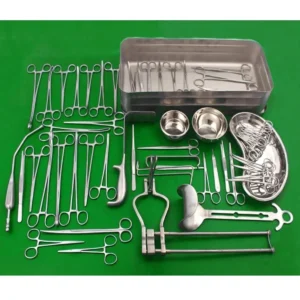 Cesarean Surgical Instrument Set 59 pcs–OBGYN C-Section Kit with Sterilization